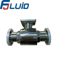 Clamped Straight Ball Valve
